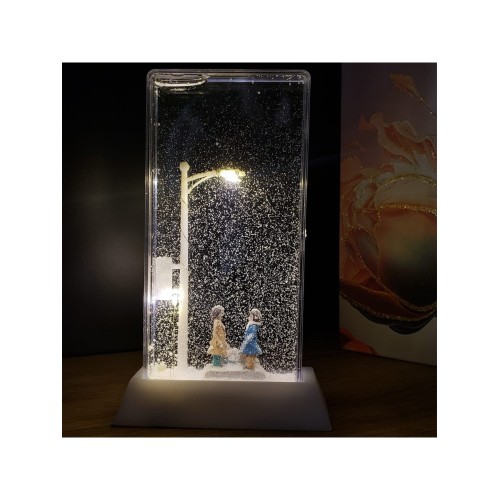 Romantik sevgili biblo sulu ışıklı