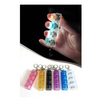 LED Işıklı Mekanik Tuş Hissiyatlı Mini Klavye Anahtarlık Stres Azaltıcı