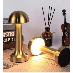 3 Renkli Şarjlı Masa Lambası Gold